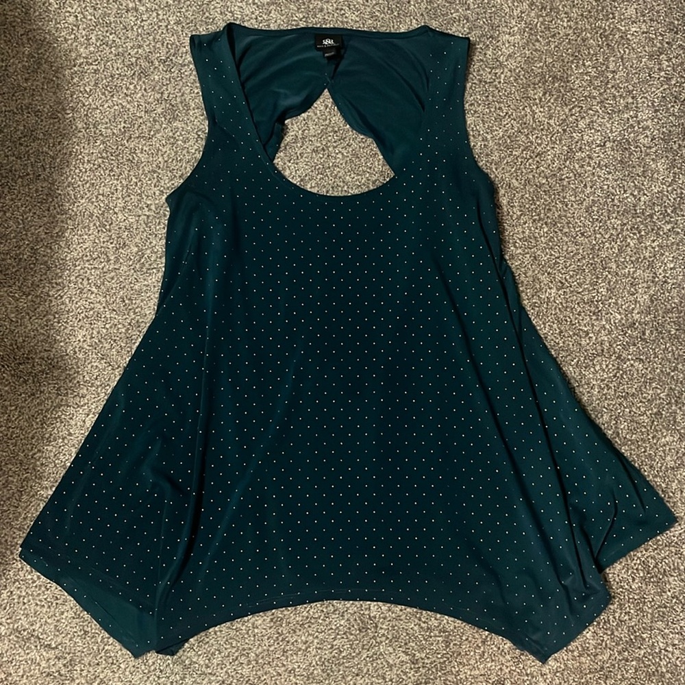 Rock & Republic Flowly Studded Top